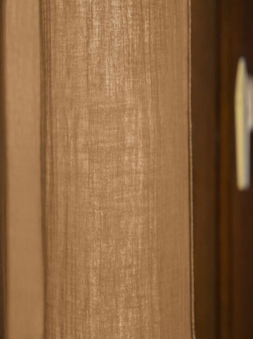 Rideau ajustable 140x300 en double Gaze de coton - Kiabi