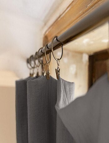 Rideau ajustable 140x300 en double Gaze de coton