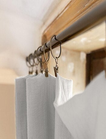 Rideau ajustable 140x300 en double Gaze de coton