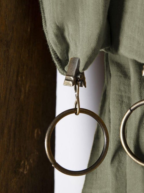 Rideau ajustable 140x300 en double Gaze de coton - Kiabi