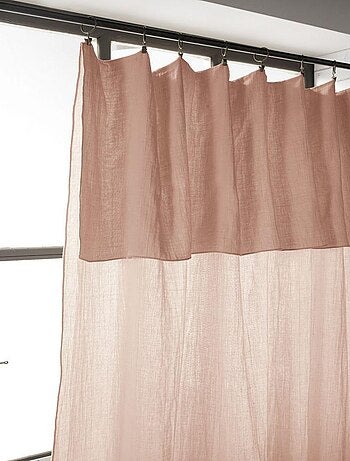 Rideau ajustable 140x300 en double Gaze de coton