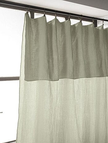 Rideau ajustable 140x300 en double Gaze de coton