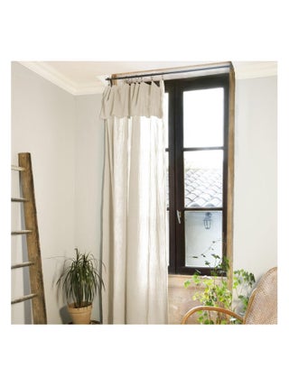 Rideau ajustable + 8 anneaux pince collection Gaia