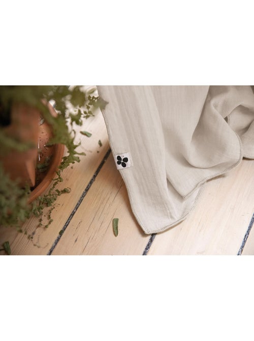 Rideau ajustable + 8 anneaux pince – Gaze de coton – Gaïa - Kiabi Rideau ajustable + 8 anneaux pince – Gaze de coton – Gaïa - Kiabi