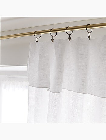 Rideau Ajustable + 8 Anneaux Pince – Lin Lavé Français Luxe - Soline