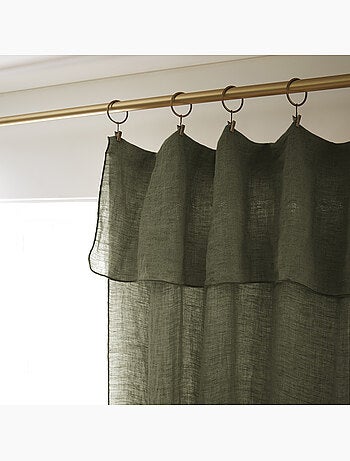 Rideau Ajustable + 8 Anneaux Pince – Lin Lavé Français Luxe - Soline