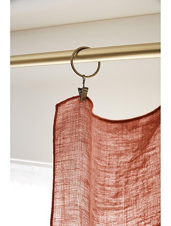Rideau Ajustable + 8 Anneaux Pince – Lin Lavé Français Luxe - Soline