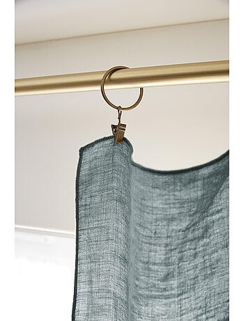 Rideau Ajustable + 8 Anneaux Pince – Lin Lavé Français Luxe - Soline