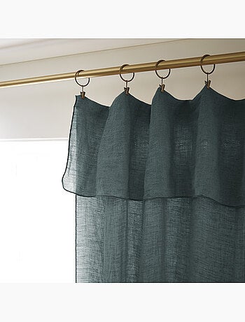Rideau Ajustable + 8 Anneaux Pince – Lin Lavé Français Luxe - Soline