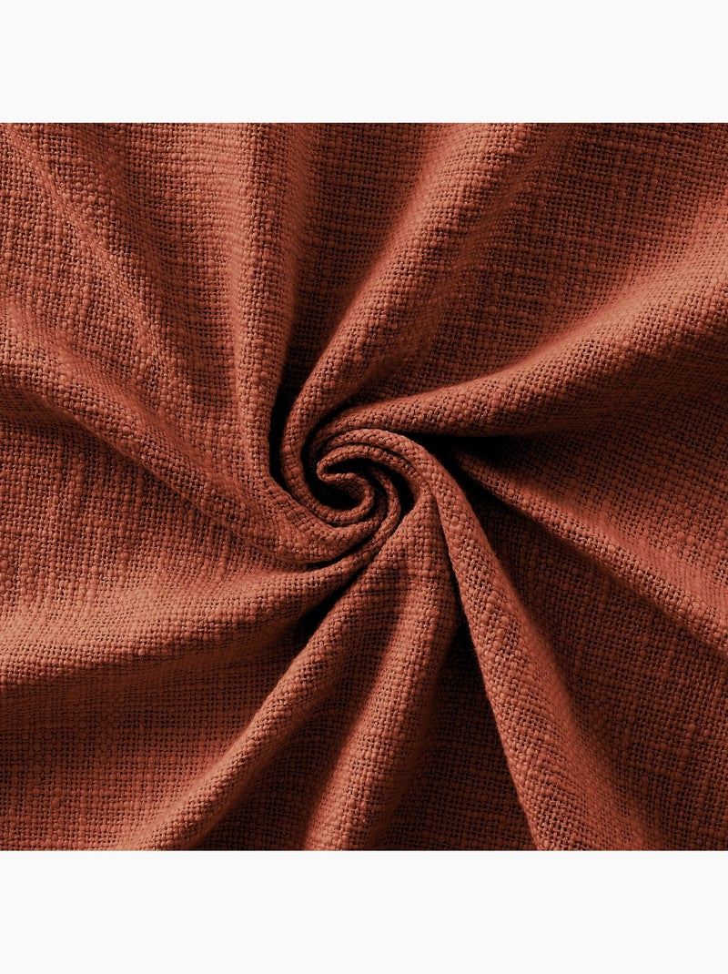 Rideau ajustable + 8 anneaux pince Sixtine Beige - Kiabi