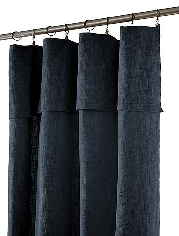 Rideau ajustable + 8 anneaux pince Sixtine