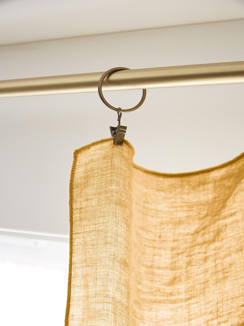 Paire De Rideaux Plissés Pottery Barn - Lin Ivoire 108x50 Cm - Doublés Et Pincés