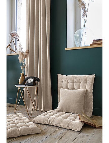 Rideau Ajustable + 8 Anneaux Pince – Velours de Coton César