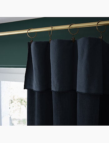 Rideau Ajustable + 8 Anneaux Pince – Velours de Coton César