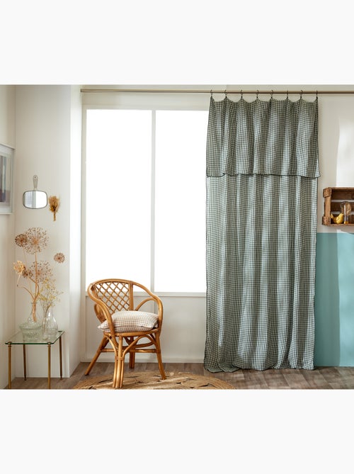 Rideau Ajustable Double Gaze de Coton VICHIE - Kiabi
