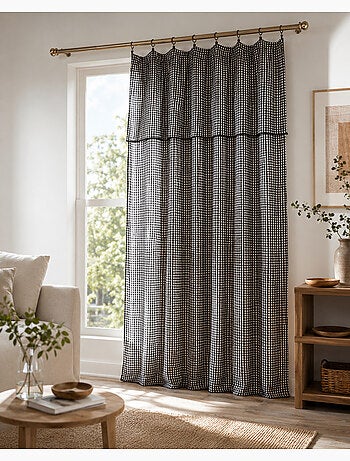 Rideau Ajustable Double Gaze de Coton VICHIE