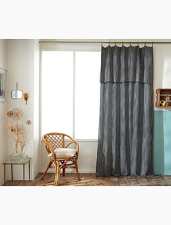 Rideau Ajustable Double Gaze de Coton VICHIE