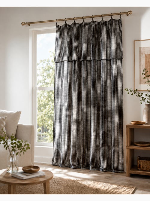 Rideau Ajustable Double Gaze de Coton VICHIE - Kiabi