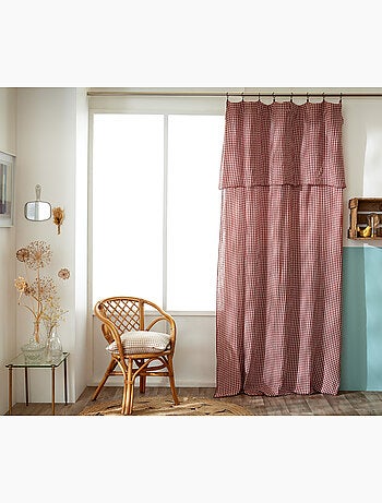 Rideau Ajustable Double Gaze de Coton VICHIE