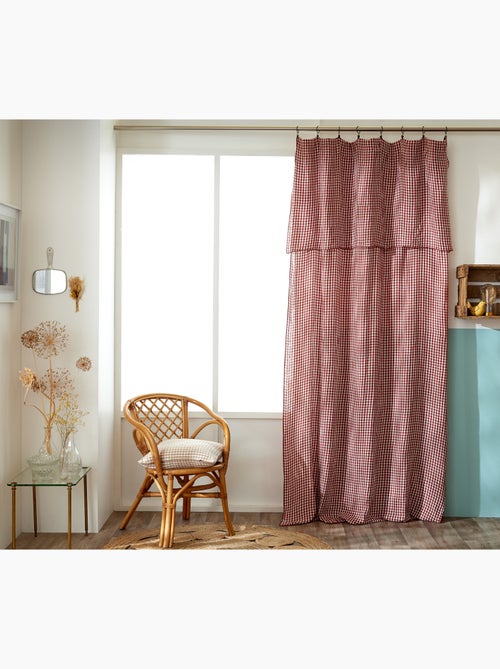 Rideau Ajustable Double Gaze de Coton VICHIE - Kiabi