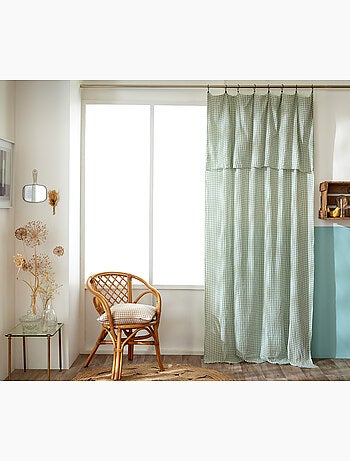 Rideau Ajustable Double Gaze de Coton VICHIE