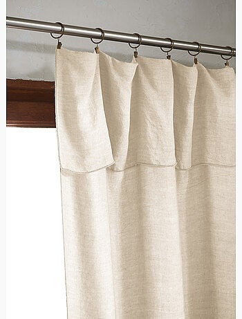 Rideau ajustable – Lyocell Uni Lysandre + 8 Anneaux Pince - Lysandre