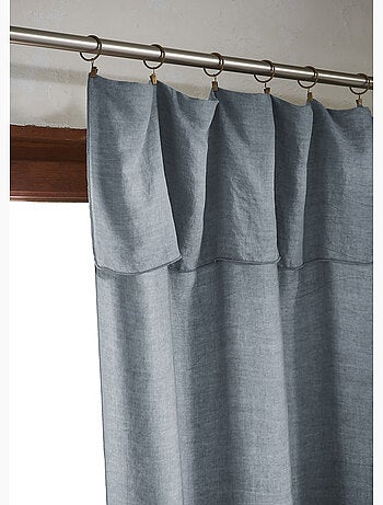 Rideau ajustable – Lyocell Uni Lysandre + 8 Anneaux Pince - Lysandre