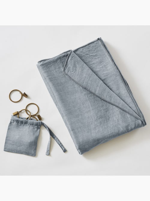 Rideau ajustable – Lyocell Uni Lysandre + 8 Anneaux Pince - Lysandre - Kiabi