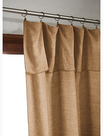 Rideau ajustable – Lyocell Uni Lysandre + 8 Anneaux Pince - Lysandre