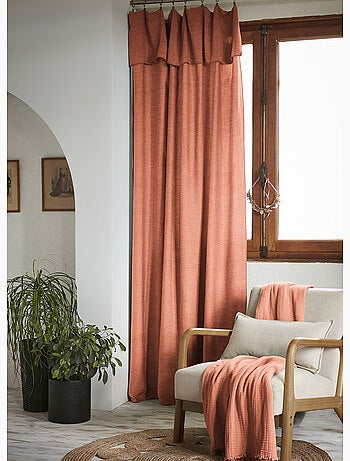 Rideau ajustable – Lyocell Uni Lysandre + 8 Anneaux Pince - Lysandre