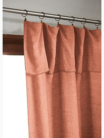 Rideau ajustable – Lyocell Uni Lysandre + 8 Anneaux Pince - Lysandre