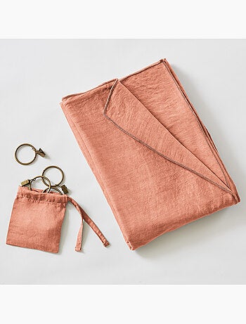 Rideau ajustable – Lyocell Uni Lysandre + 8 Anneaux Pince - Lysandre