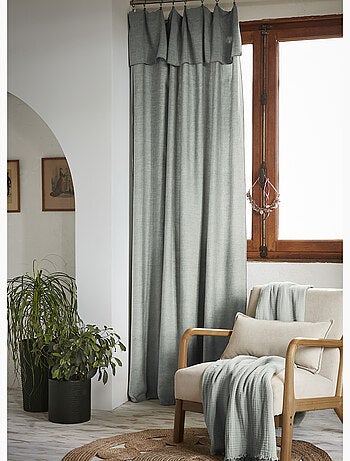 Rideau ajustable – Lyocell Uni Lysandre + 8 Anneaux Pince - Lysandre