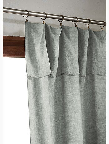 Rideau ajustable – Lyocell Uni Lysandre + 8 Anneaux Pince - Lysandre
