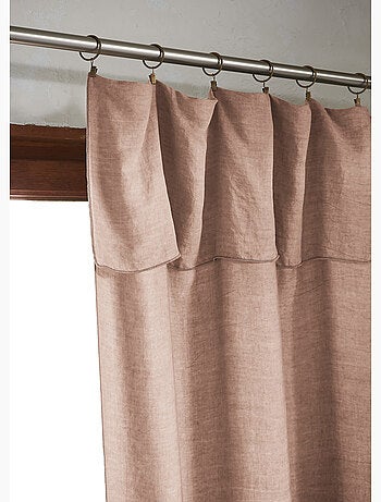 Rideau ajustable – Lyocell Uni Lysandre + 8 Anneaux Pince - Lysandre