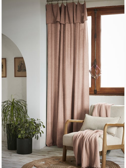 Rideau ajustable – Lyocell Uni Lysandre + 8 Anneaux Pince - Lysandre - Kiabi