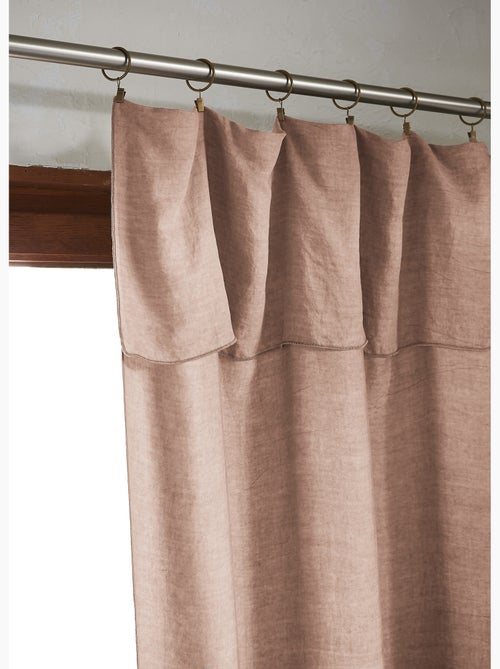 Rideau ajustable – Lyocell Uni Lysandre + 8 Anneaux Pince - Lysandre - Kiabi