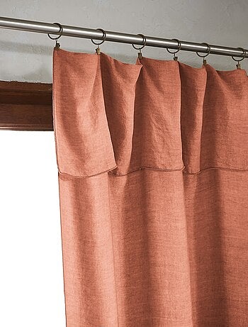 Rideau ajustable LYSANDRE + 8 anneaux pince