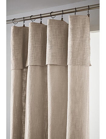 Rideau Ajustable Sixtine – Coton Flammé- Sixtine