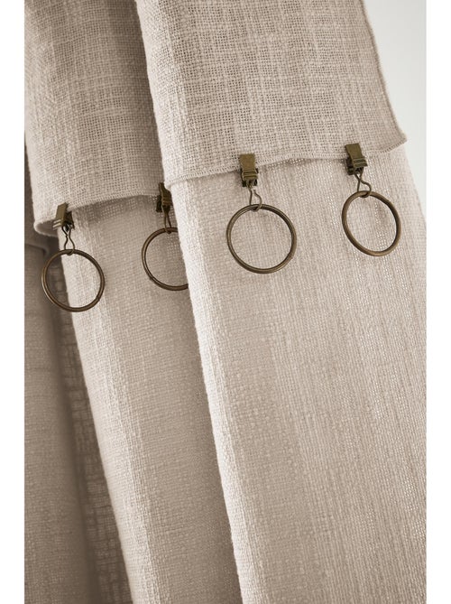 Rideau Ajustable Sixtine – Coton Flammé- Sixtine - Kiabi