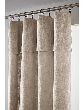 Rideau ajustable sixtine – coton flammé- sixtine
