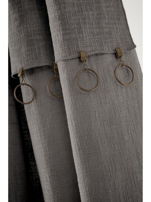 Rideau Ajustable Sixtine – Coton Flammé- Sixtine - Kiabi