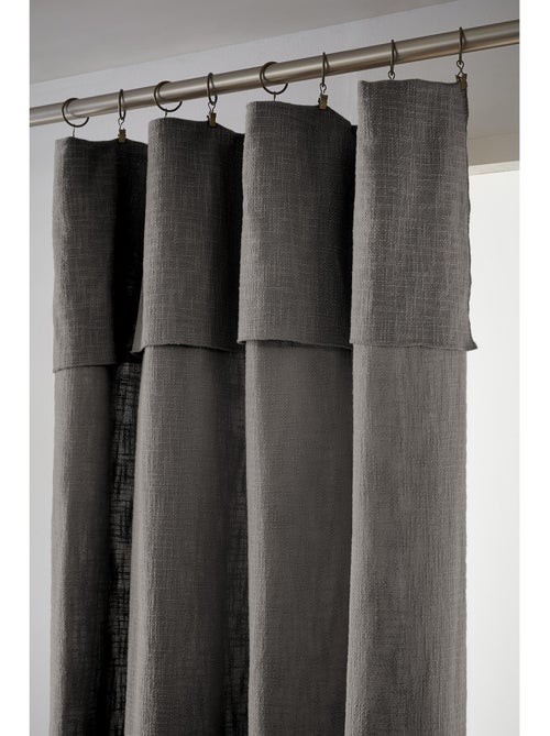 Rideau Ajustable Sixtine – Coton Flammé- Sixtine - Kiabi