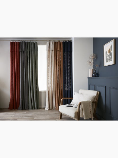 Rideau Ajustable Sixtine – Coton Flammé- Sixtine - Kiabi