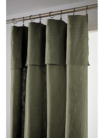 Rideau Ajustable Sixtine – Coton Flammé- Sixtine