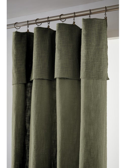 Rideau Ajustable Sixtine – Coton Flammé- Sixtine - Kiabi