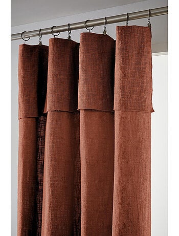 Rideau Ajustable Sixtine – Coton Flammé- Sixtine