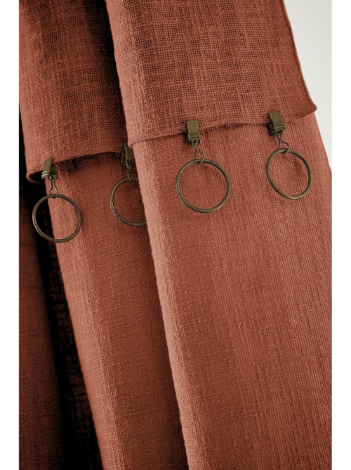 Rideau Ajustable Sixtine – Coton Flammé- Sixtine - Kiabi