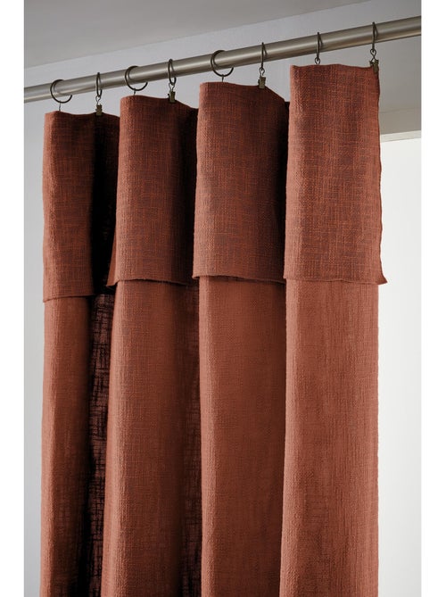 Rideau Ajustable Sixtine – Coton Flammé- Sixtine - Kiabi