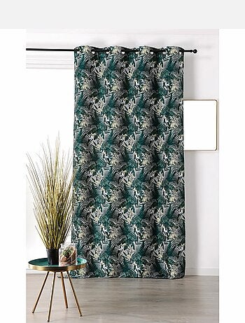 Rideau ambiance tropicale motif toucan